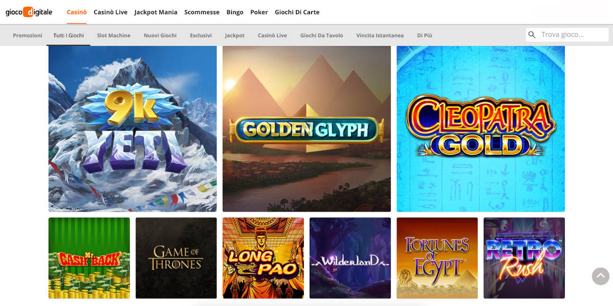 Gioco Digitale GDCasinò