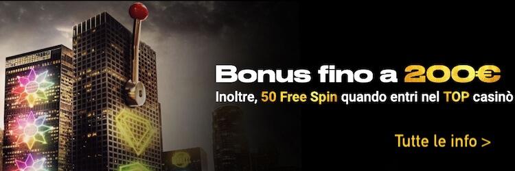 bonus benvenuto bwin