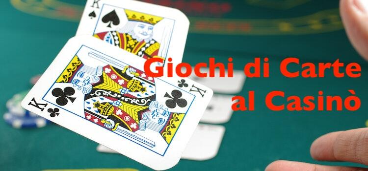 Giochi di carte al casinò