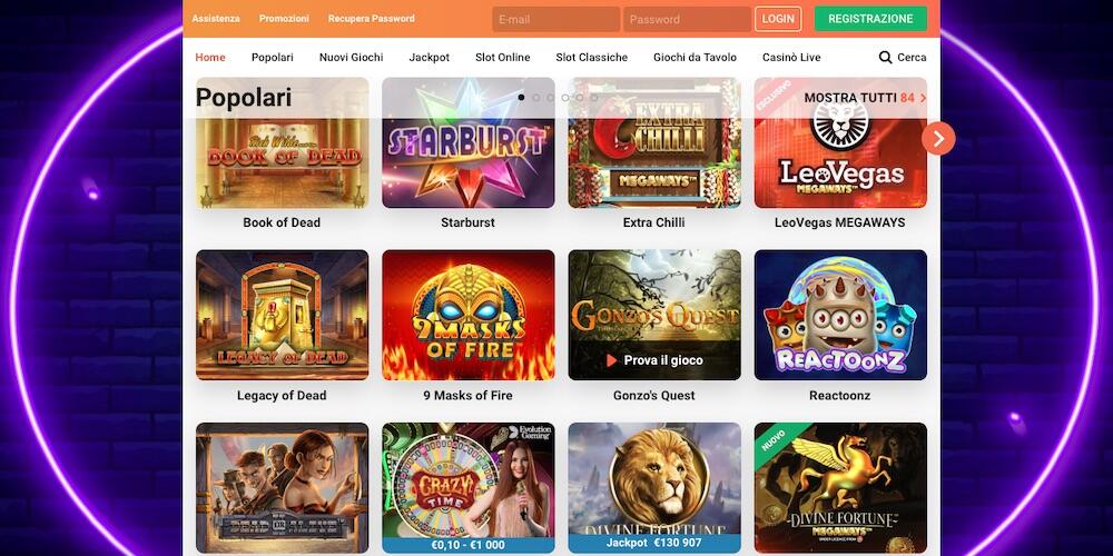 leovegas senza registrazione