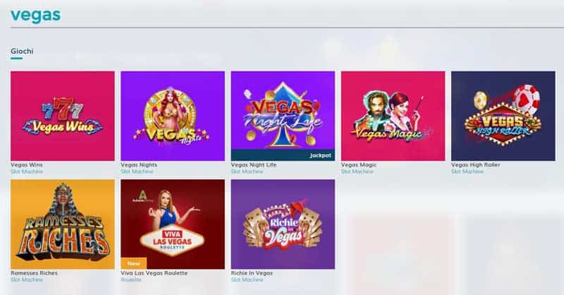 starcasino vegas giochi