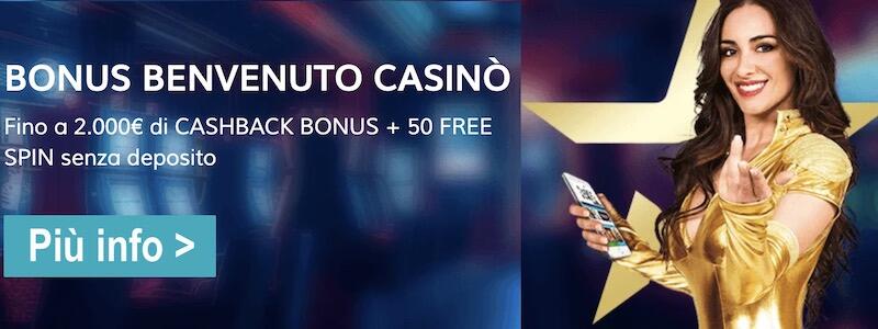 Bonus registrazione StarCasinò 2023