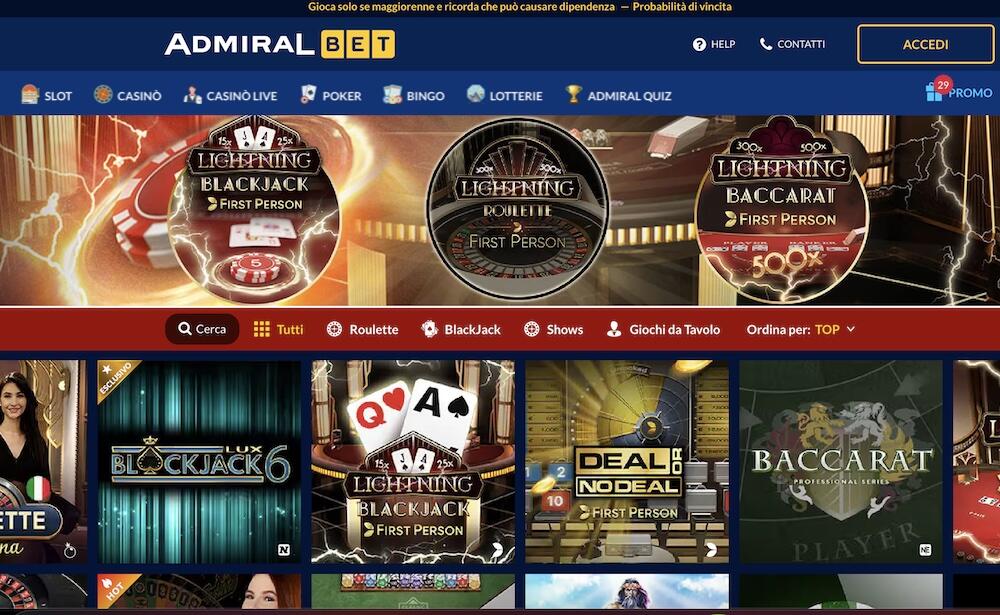 Recensione Casinò AdmiralBet
