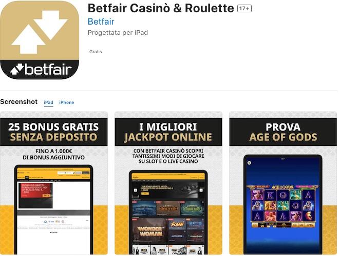 Betfair app casino mobile