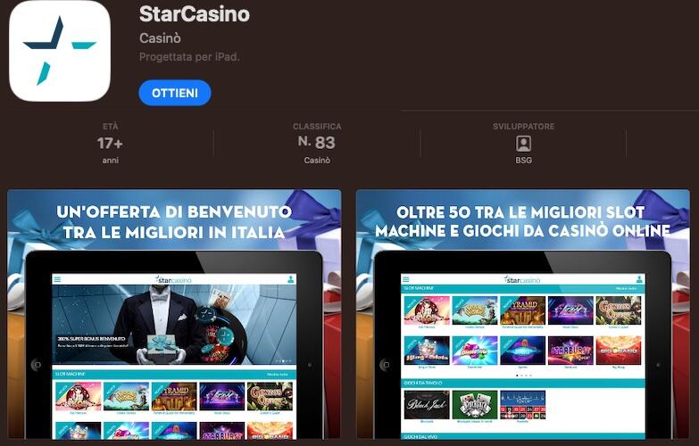 StarCasino Mobile app