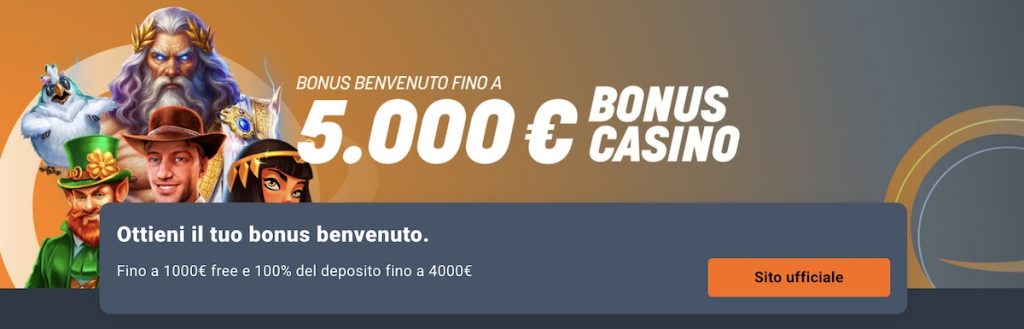 Bonus benvenuto SNAI casino